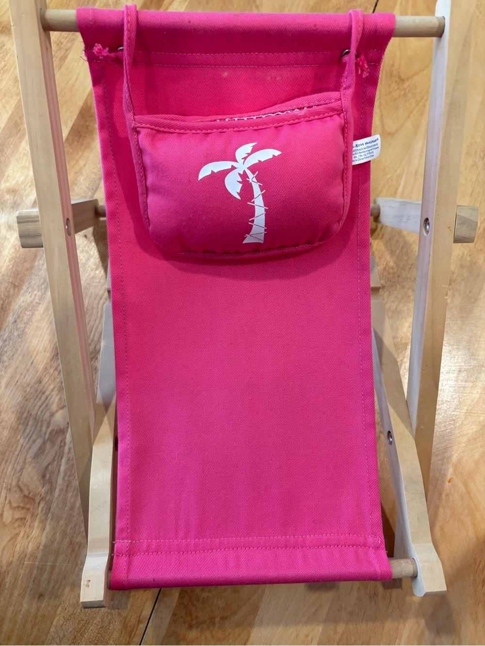 Build A Bear Head vintage, pink beach chair, dolls
